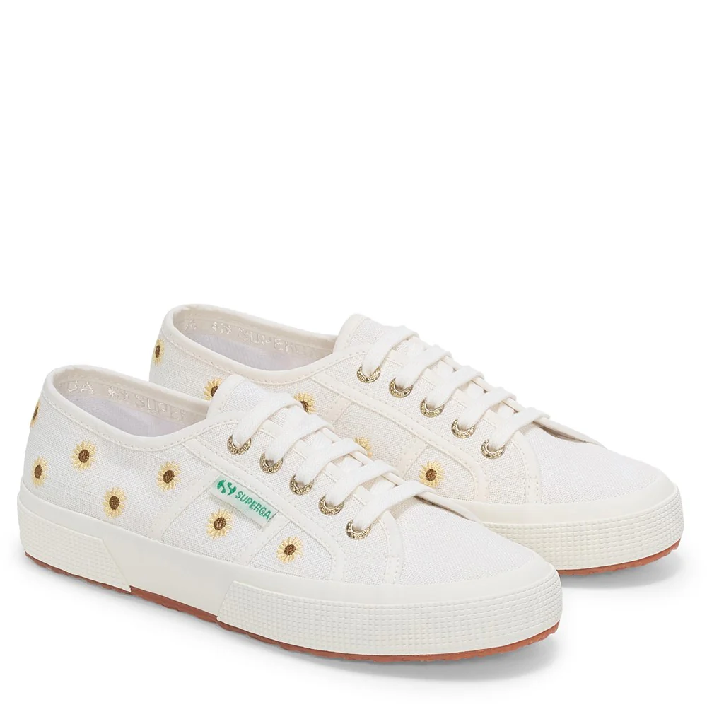 Superga Embroidery Linen Sunflower Trainer