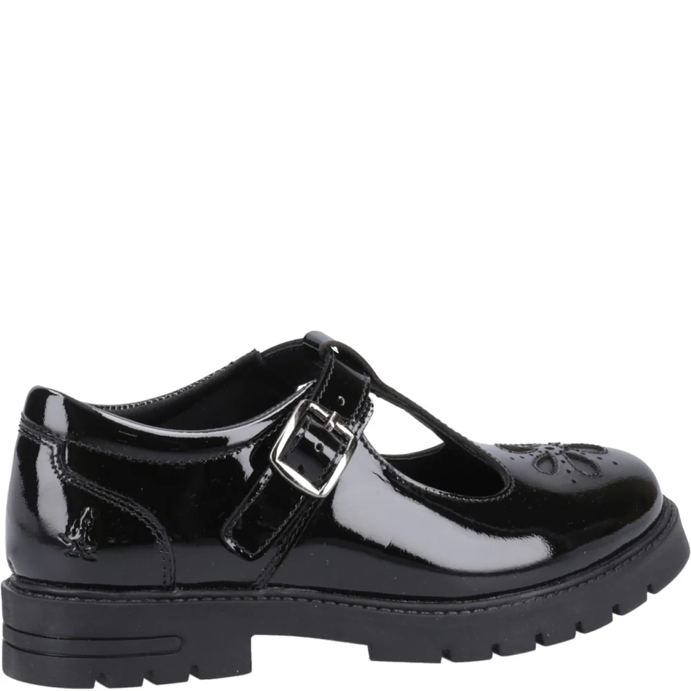 Hush Puppies Fiona Patent Junior School Shoes - Image 2