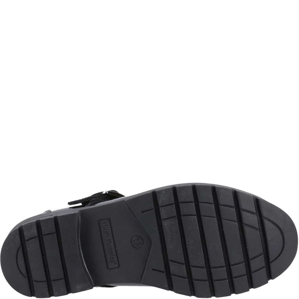 Hush Puppies Fiona Patent Senior School Shoes - Image 3