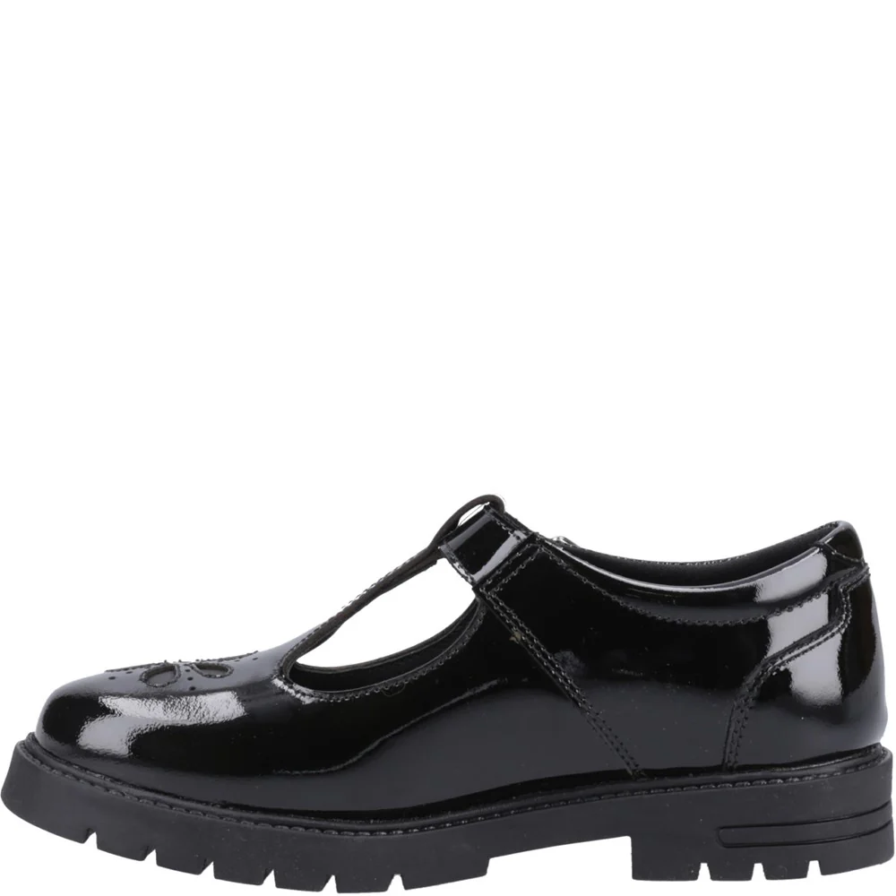 Hush Puppies Fiona Patent Senior School Shoes - Image 4