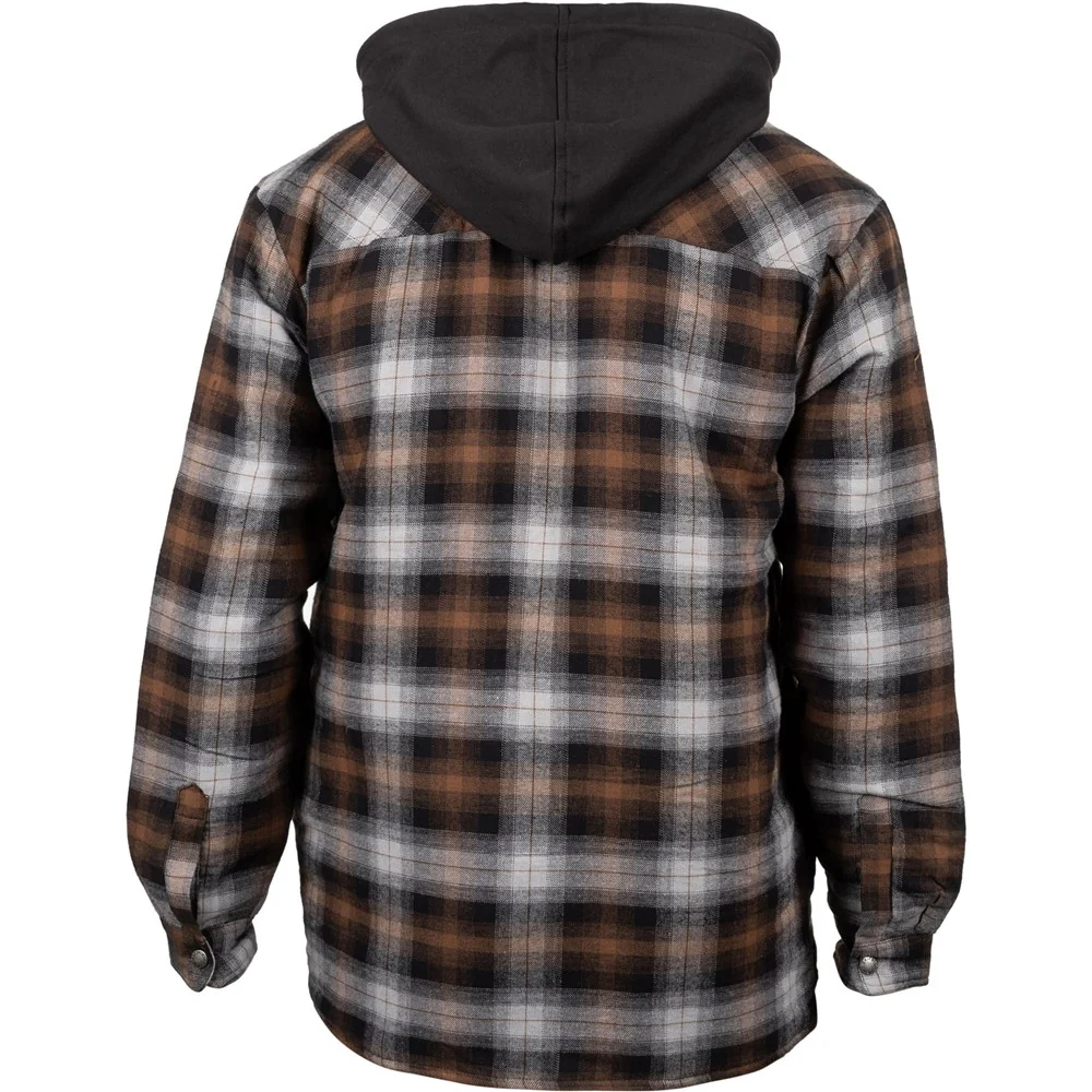 Dickies Fleece Hood Flannel Shirt Jacket - Image 6