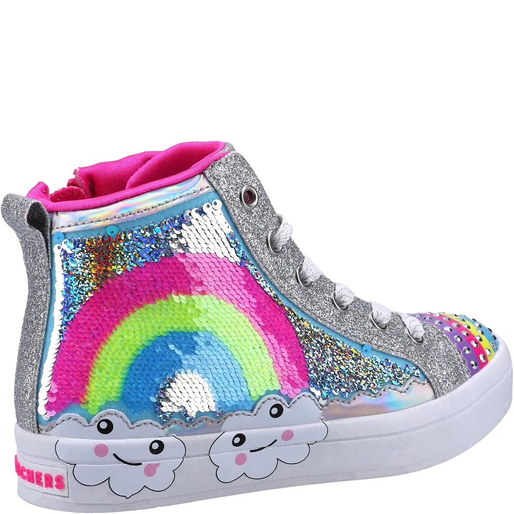 Skechers Flip Kicks Twi-Lites 2.0 Rainbow Daydreams Boot - Image 2