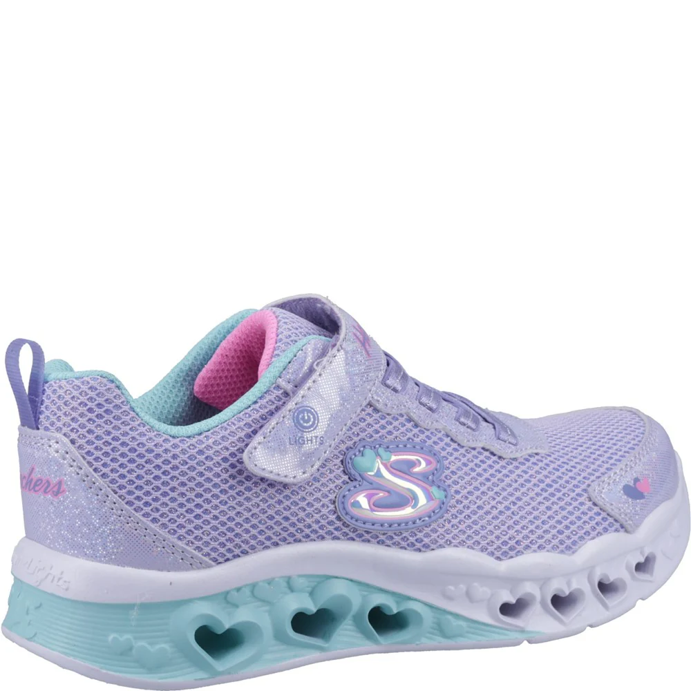 Skechers Flutter Heart Lights Bring Sparkle Trainers - Image 2