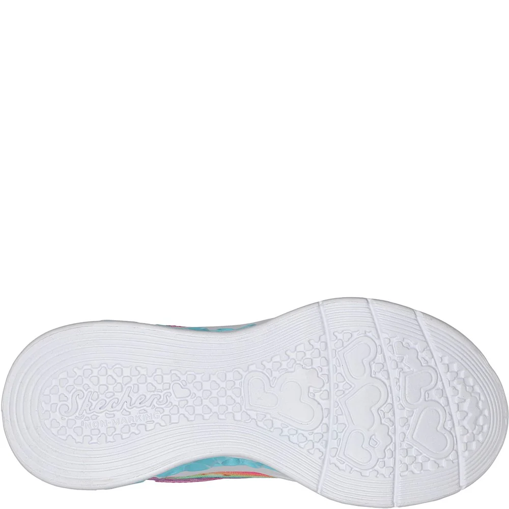 Skechers Flutter Heart Lights - Groovy Swirl Shoe - Image 2