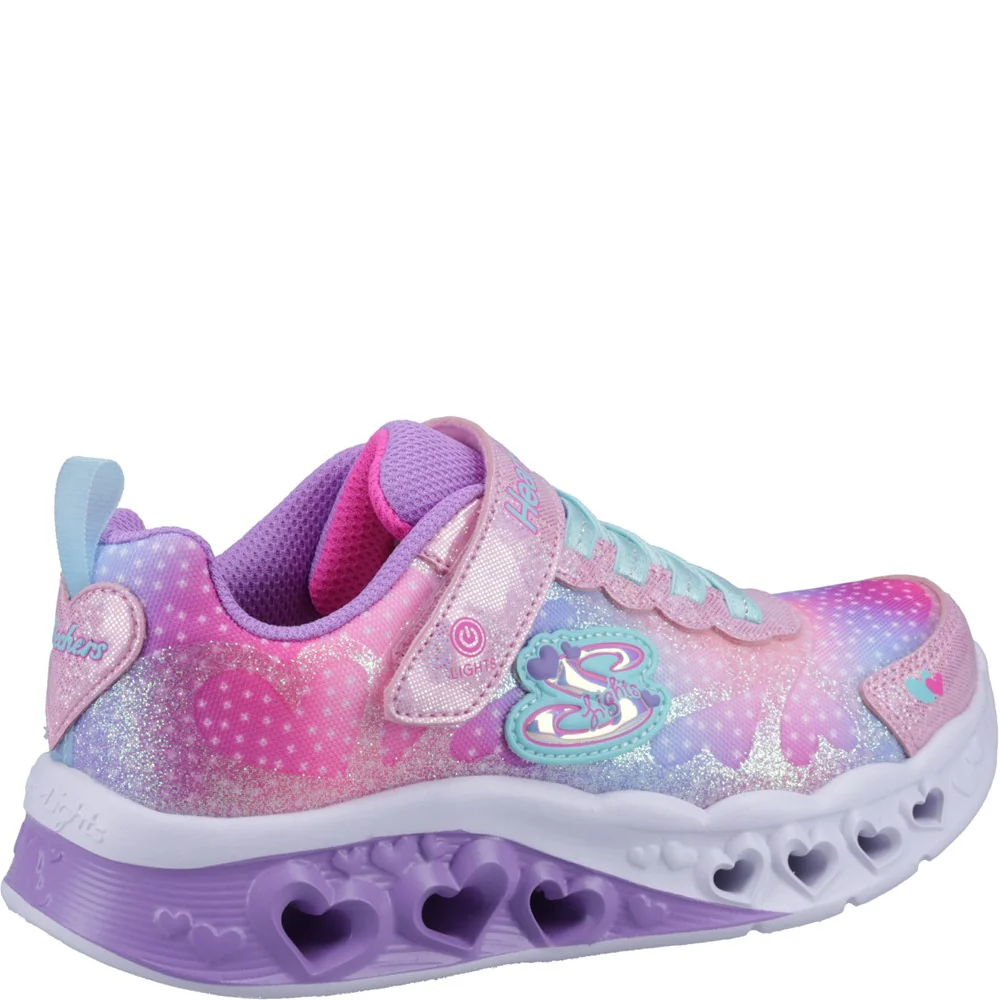 Skechers Flutter Heart Lights Simply Love Trainers - Image 2