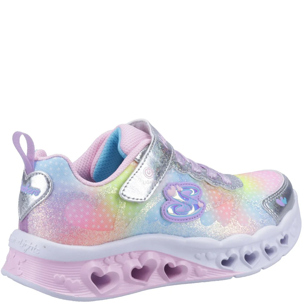 Skechers Flutter Heart Lights Simply Love Trainers - Image 2