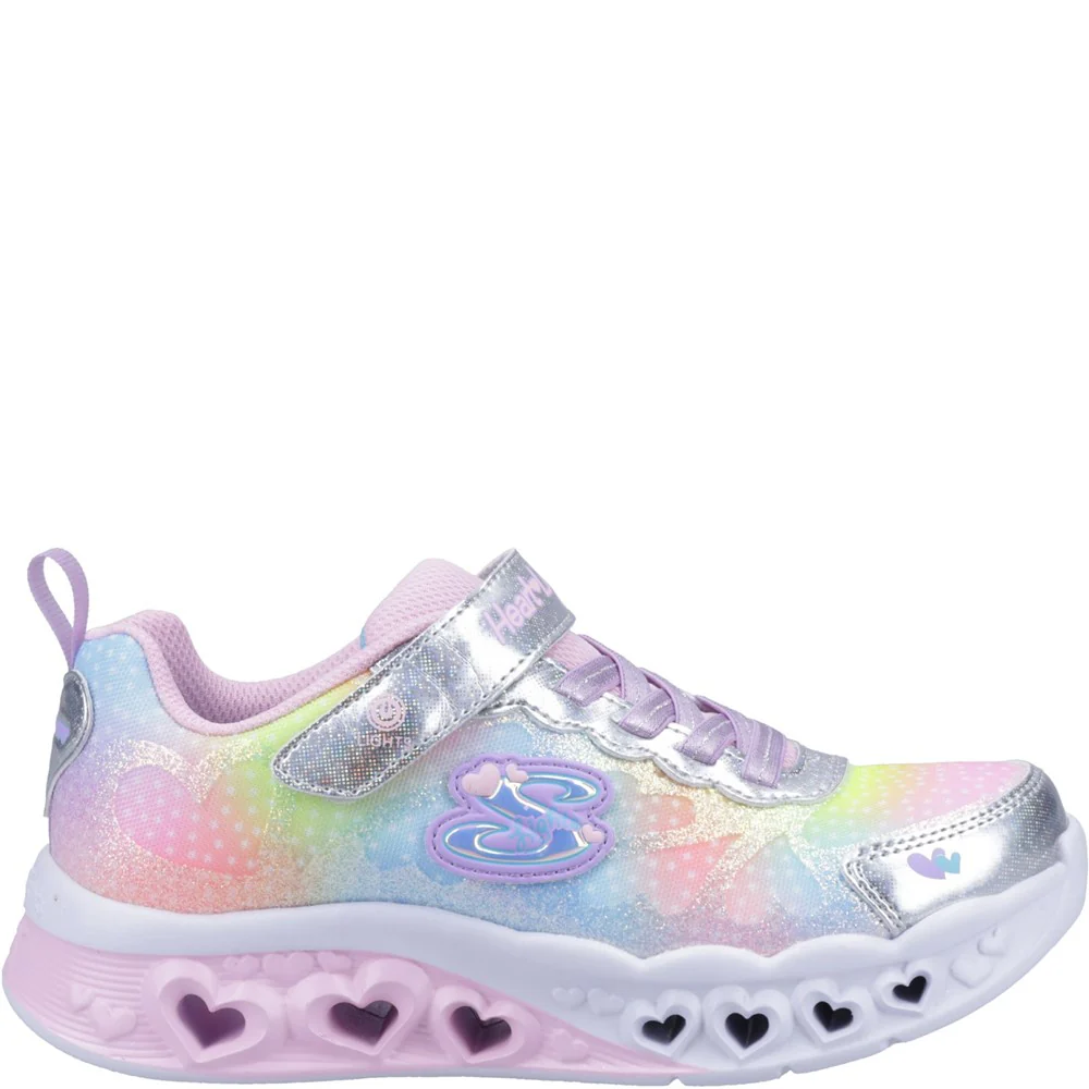 Skechers Flutter Heart Lights Simply Love Trainers - Image 6