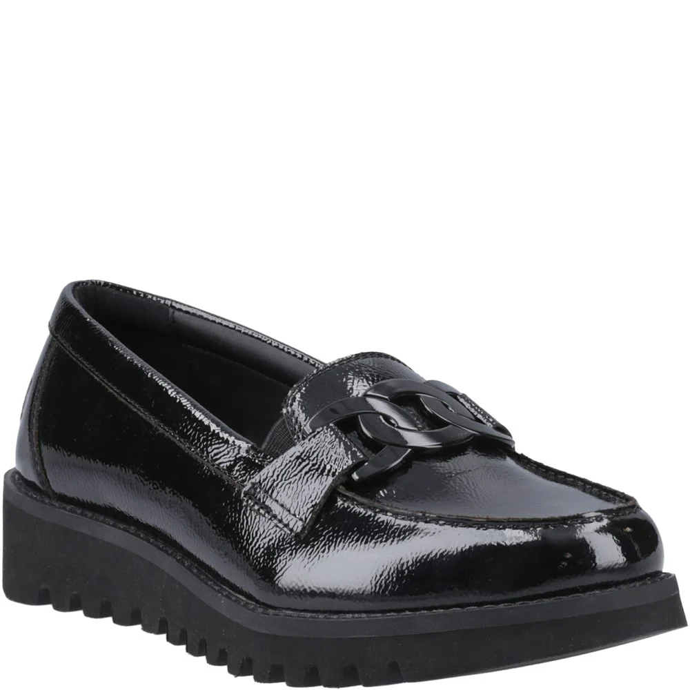 Hush Puppies Francis Loafer Patent Senior School Shoes
