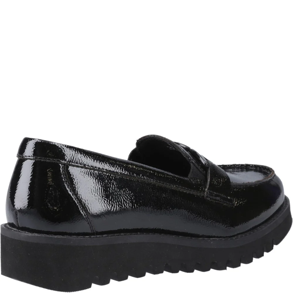 Hush Puppies Francis Loafer Patent XL Senior School Shoes - Image 2