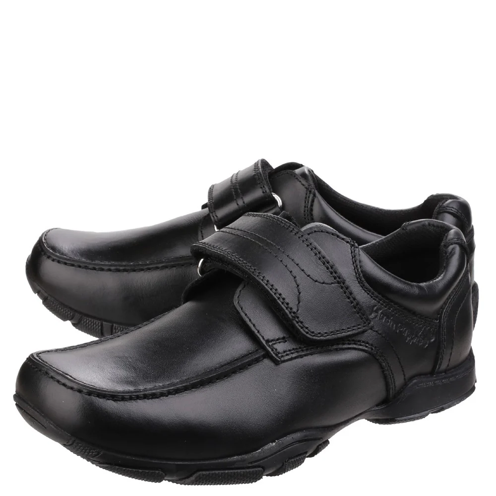 Hush Puppies Freddy Single Fit Junior School Shoes - Image 6
