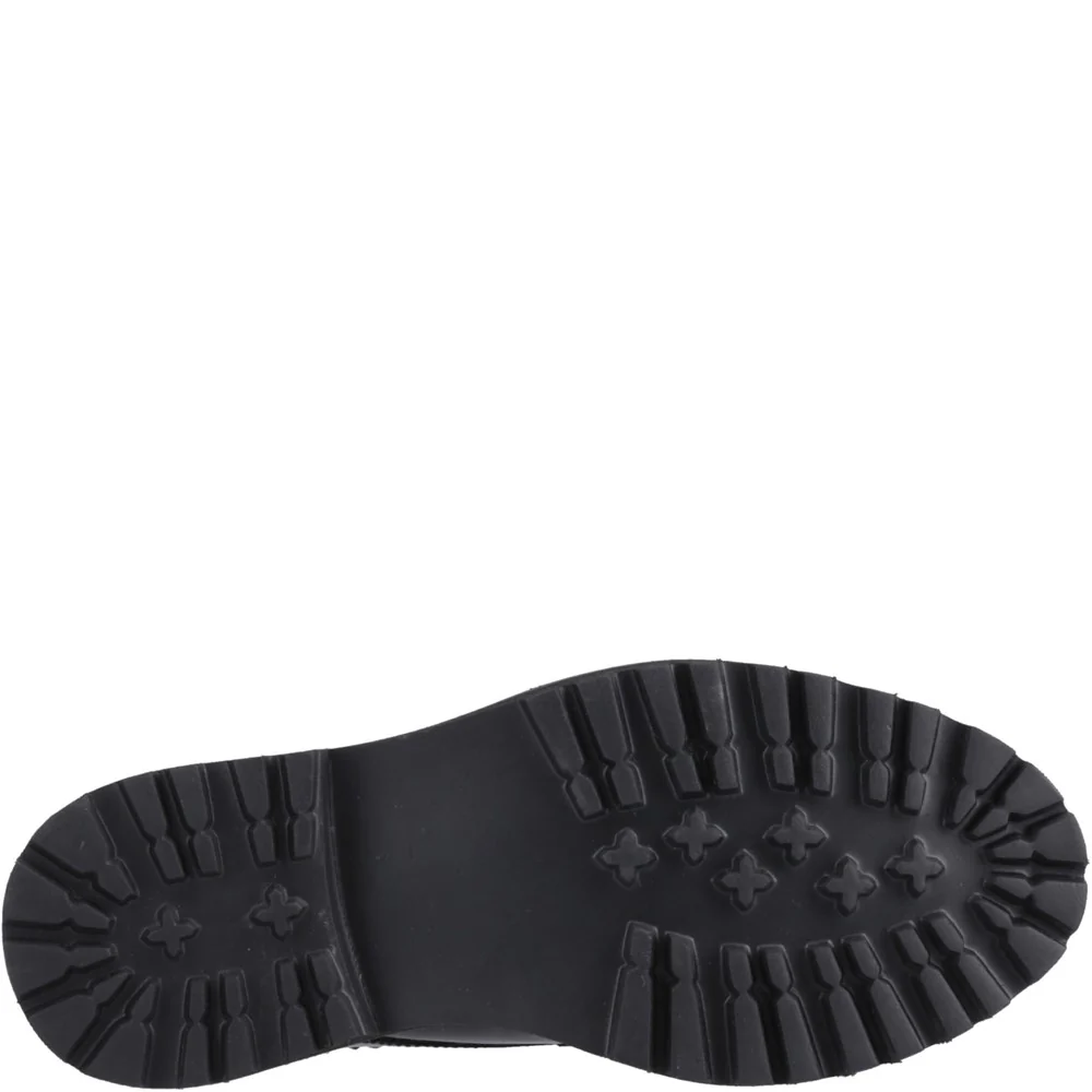 Hush Puppies Gabi Lace Up Patent XL Senior School Shoes - Image 3