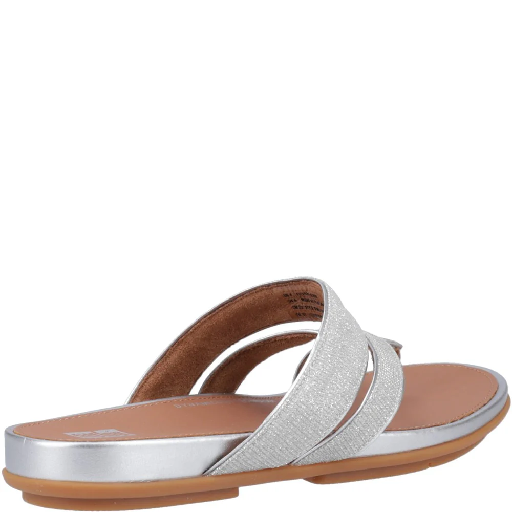 Fitflop Gracie Shimmerlux Strappy Toe Post Sandals - Image 2
