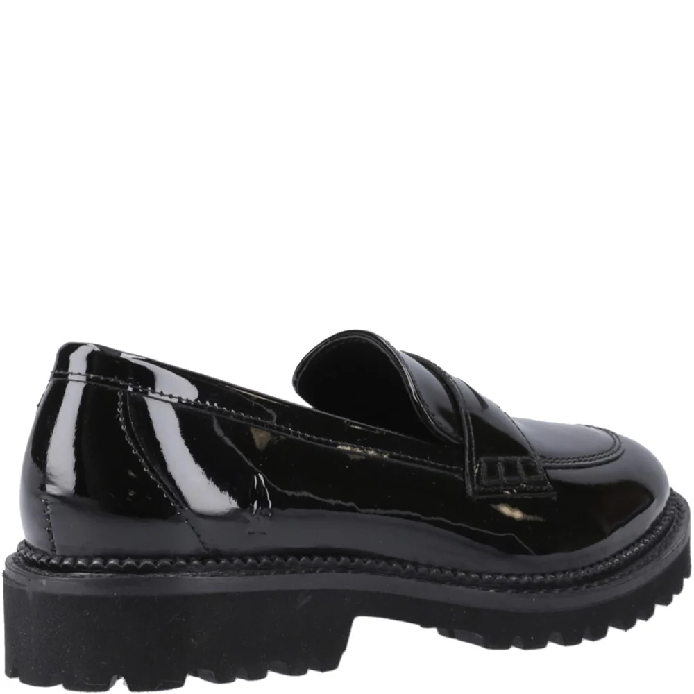 Hush Puppies Grazia Loafer Patent Senior School Shoes - Image 2