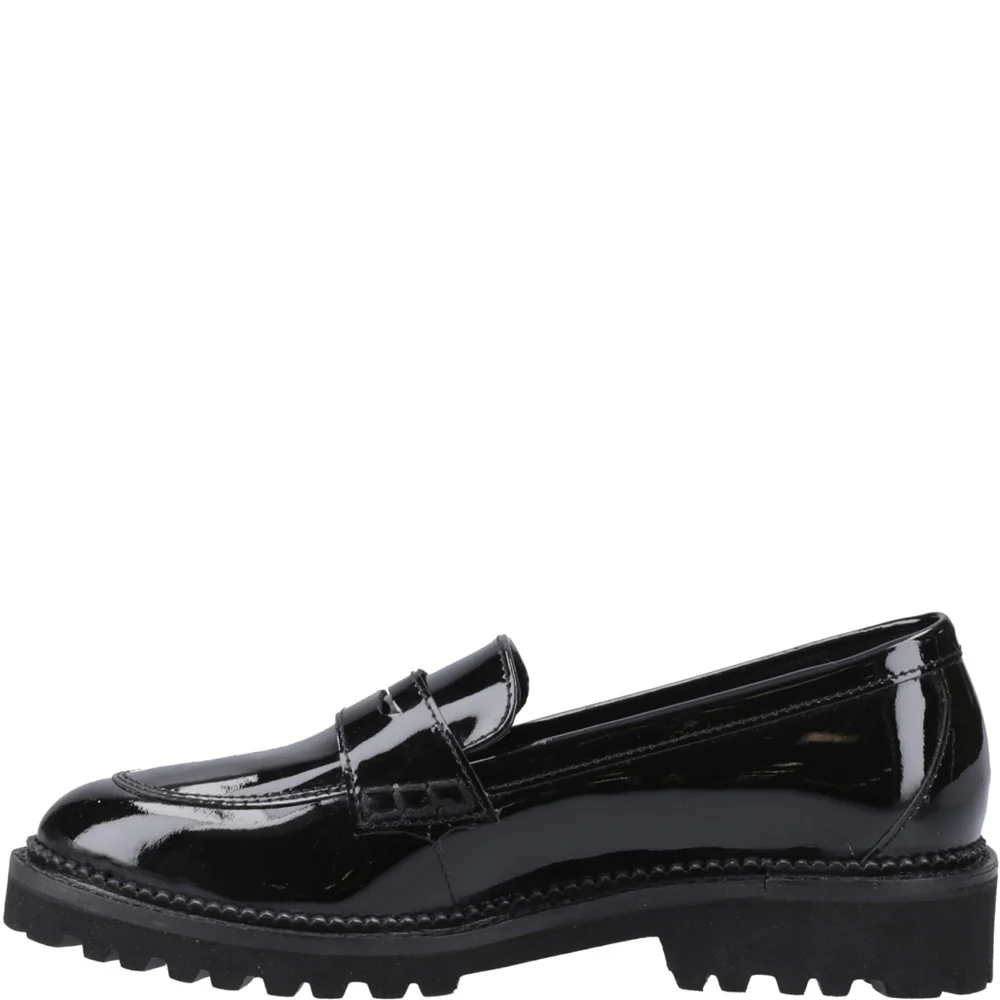 Hush Puppies Grazia Loafer Patent Senior School Shoes - Image 4