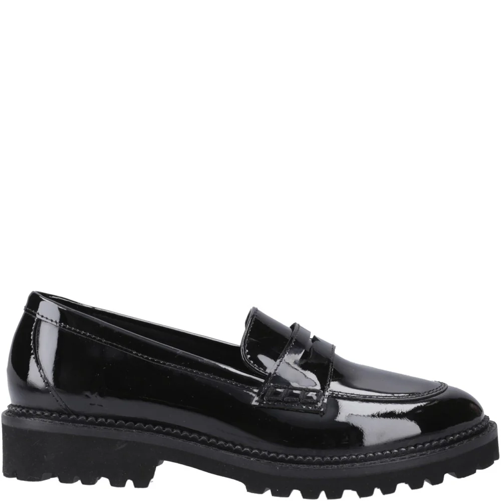 Hush Puppies Grazia Loafer Patent XL Senior School Shoes - Image 5
