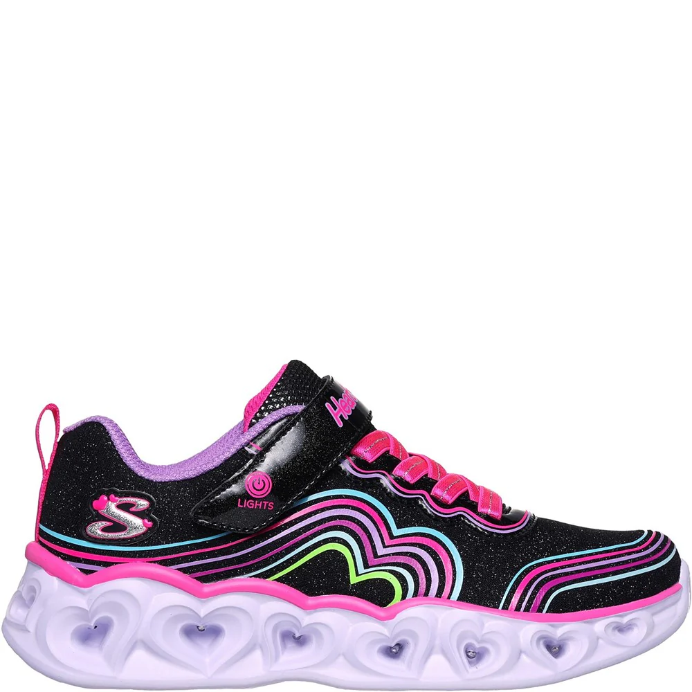 Skechers Heart Lights Retro Hearts Trainers - Image 5