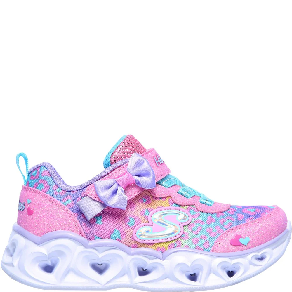 Skechers Heart Lights Touch Fastening Trainer - Image 3