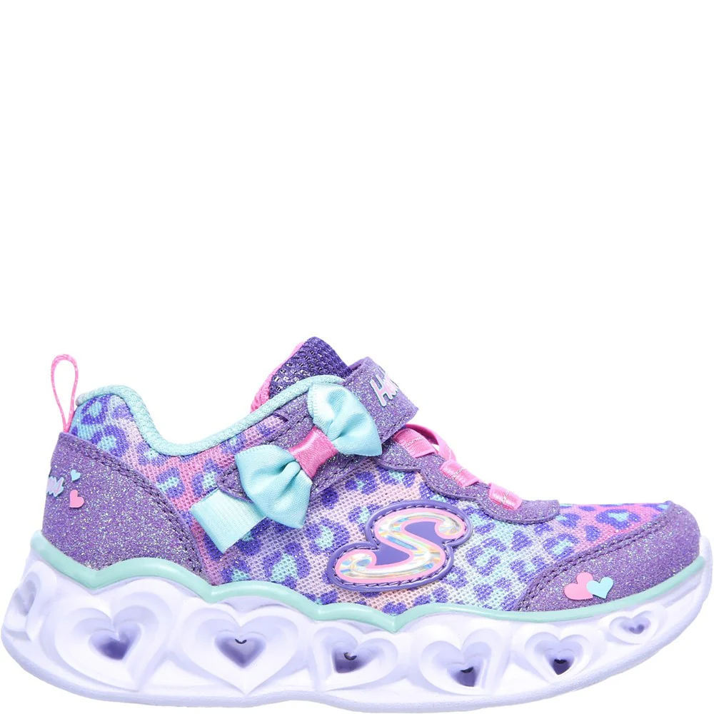 Skechers Heart Lights Touch Fastening Trainer - Image 4