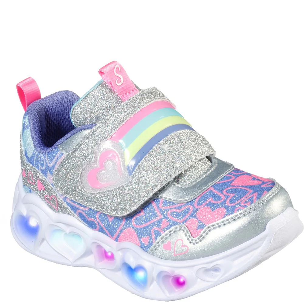 Skechers Heart Lights Touch Fastening Trainer - Image 3