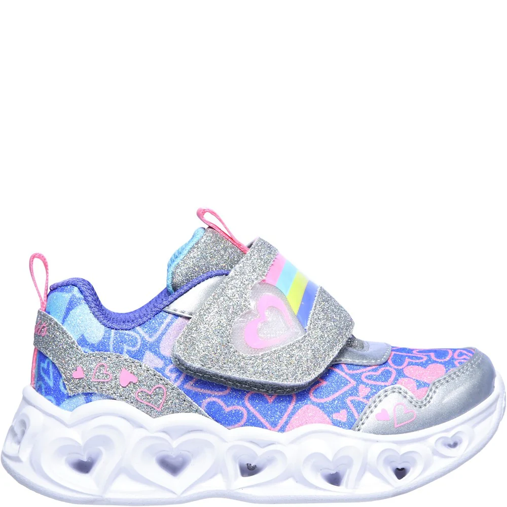 Skechers Heart Lights Touch Fastening Trainer - Image 4