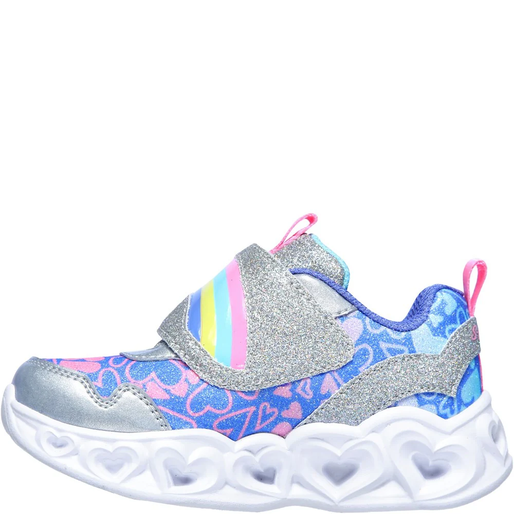 Skechers Heart Lights Touch Fastening Trainer - Image 6