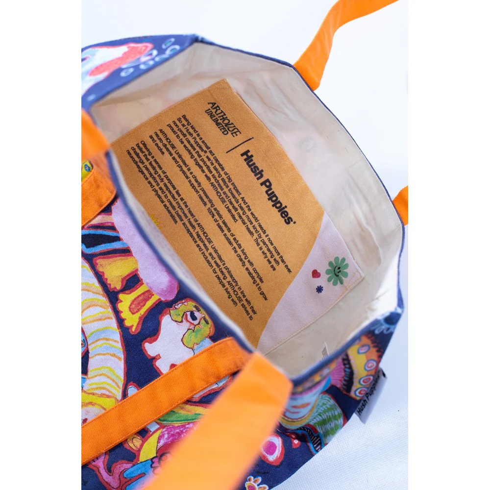 Hush Puppies HP x Arthouse Canvas Tote Bag - Image 3