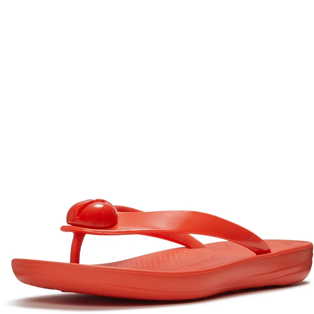 Fitflop iQushion Glossy-Button Flip-Flops