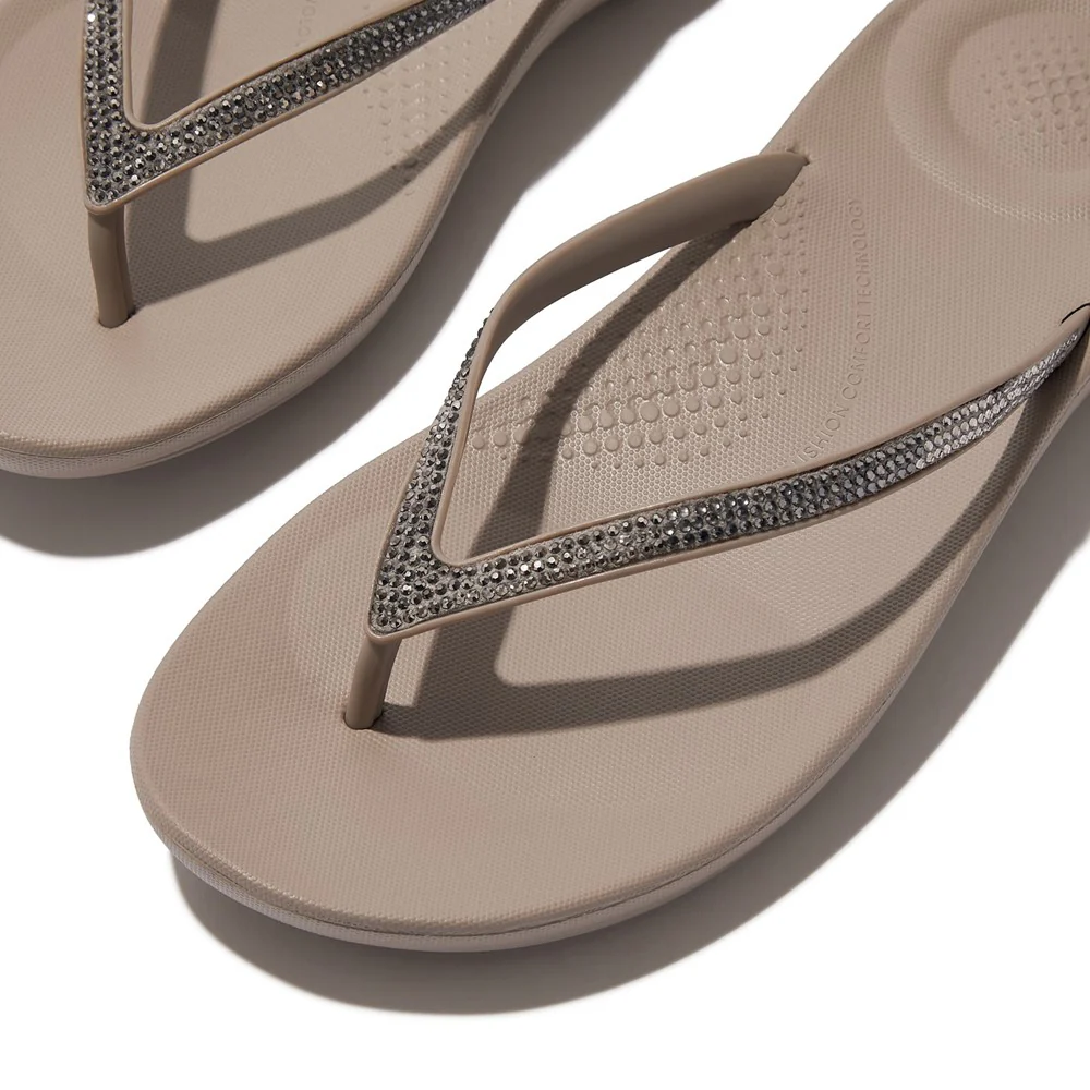 Fitflop iQushion Ombre Sparkle Flip Flops - Image 5