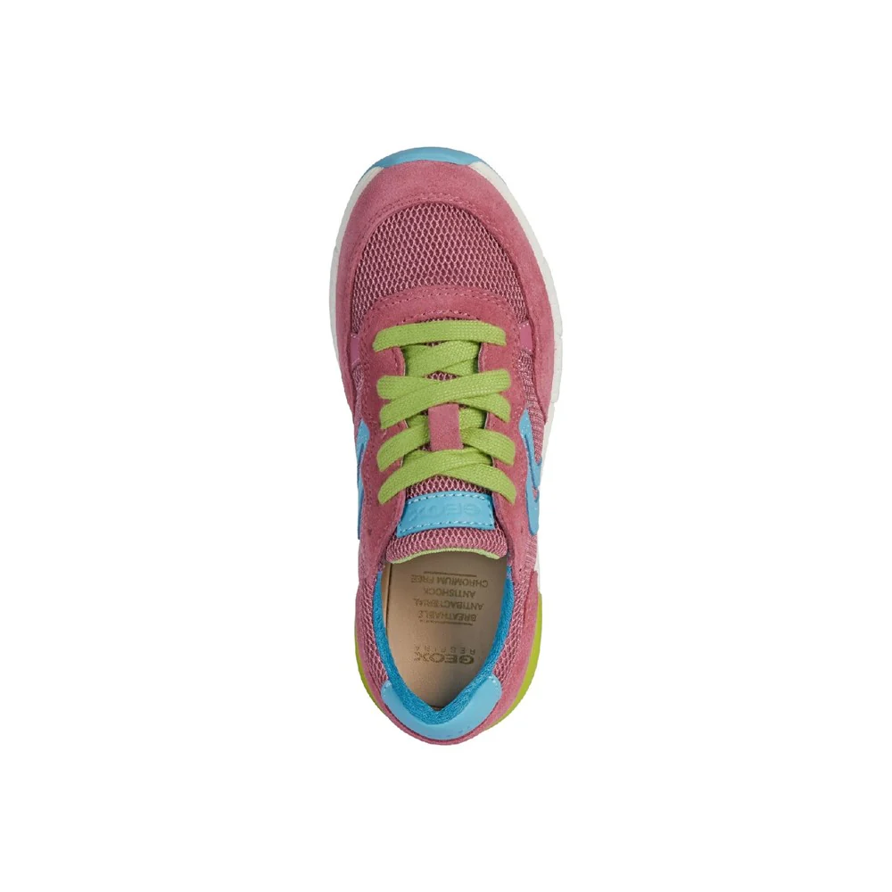 Geox J Alben Girl B Lace Up Trainer - Image 5