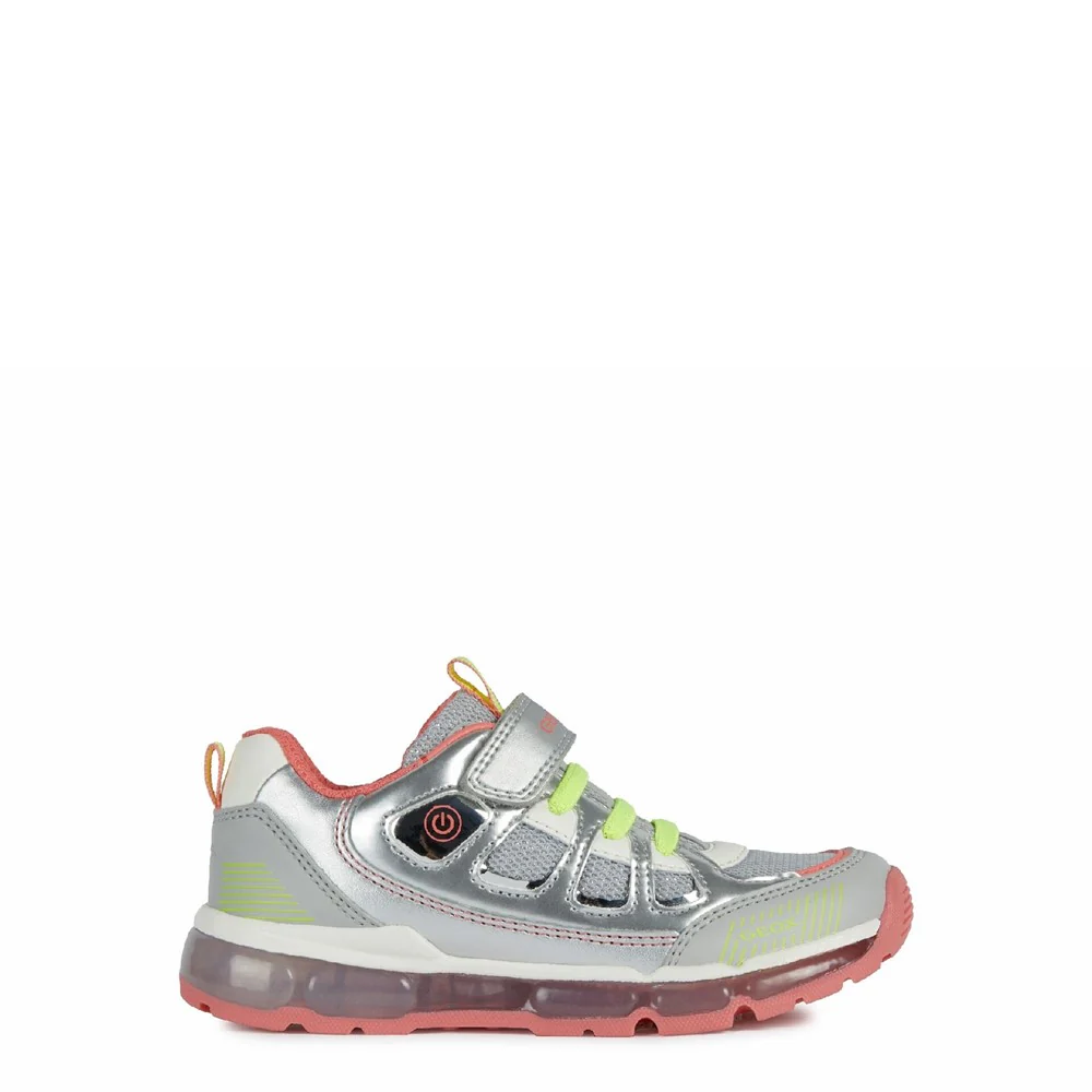 Geox J Android Girl C Lace up and Touch Fastening Trainer - Image 4
