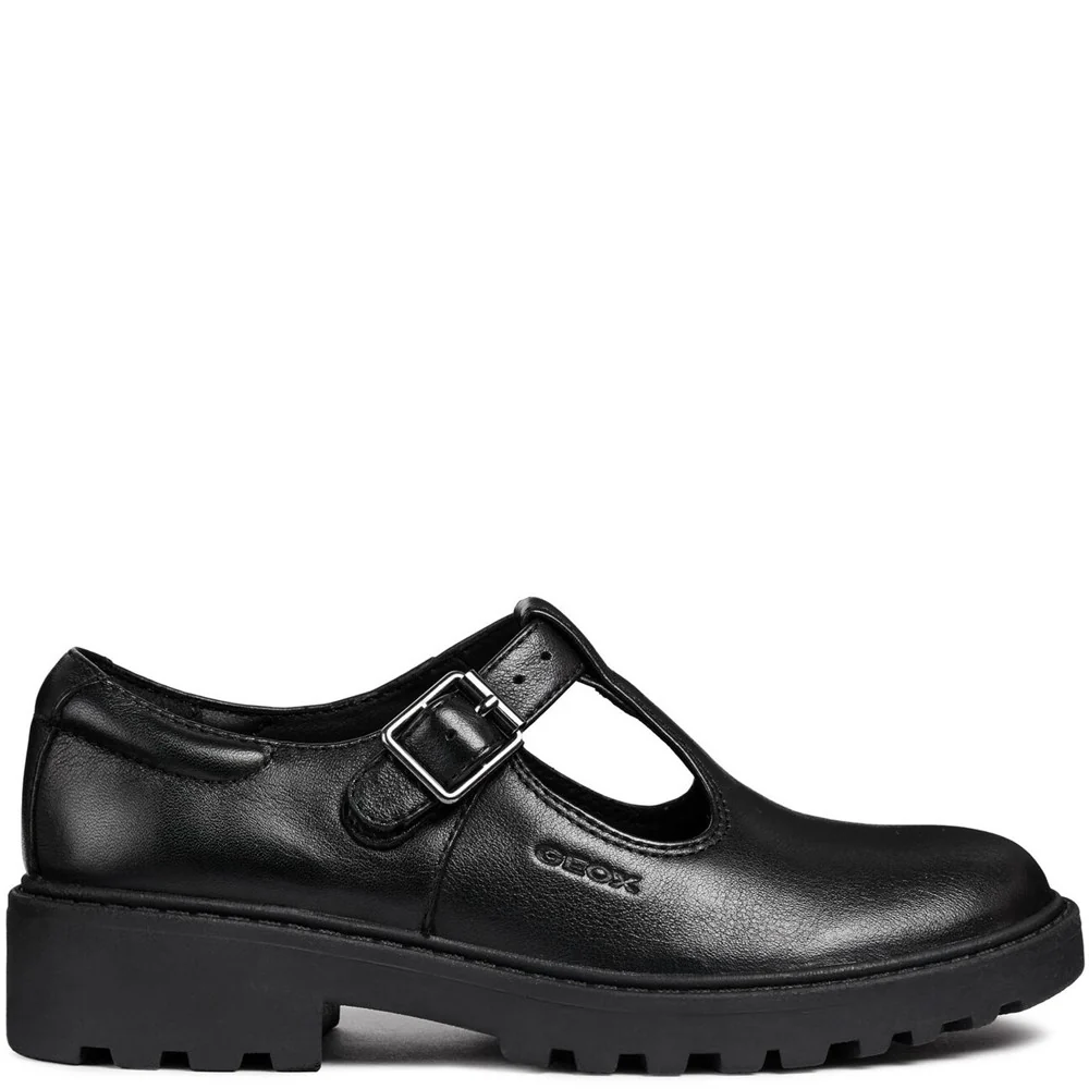 Geox J Casey G. E Buckle Junior School Shoes - Image 4