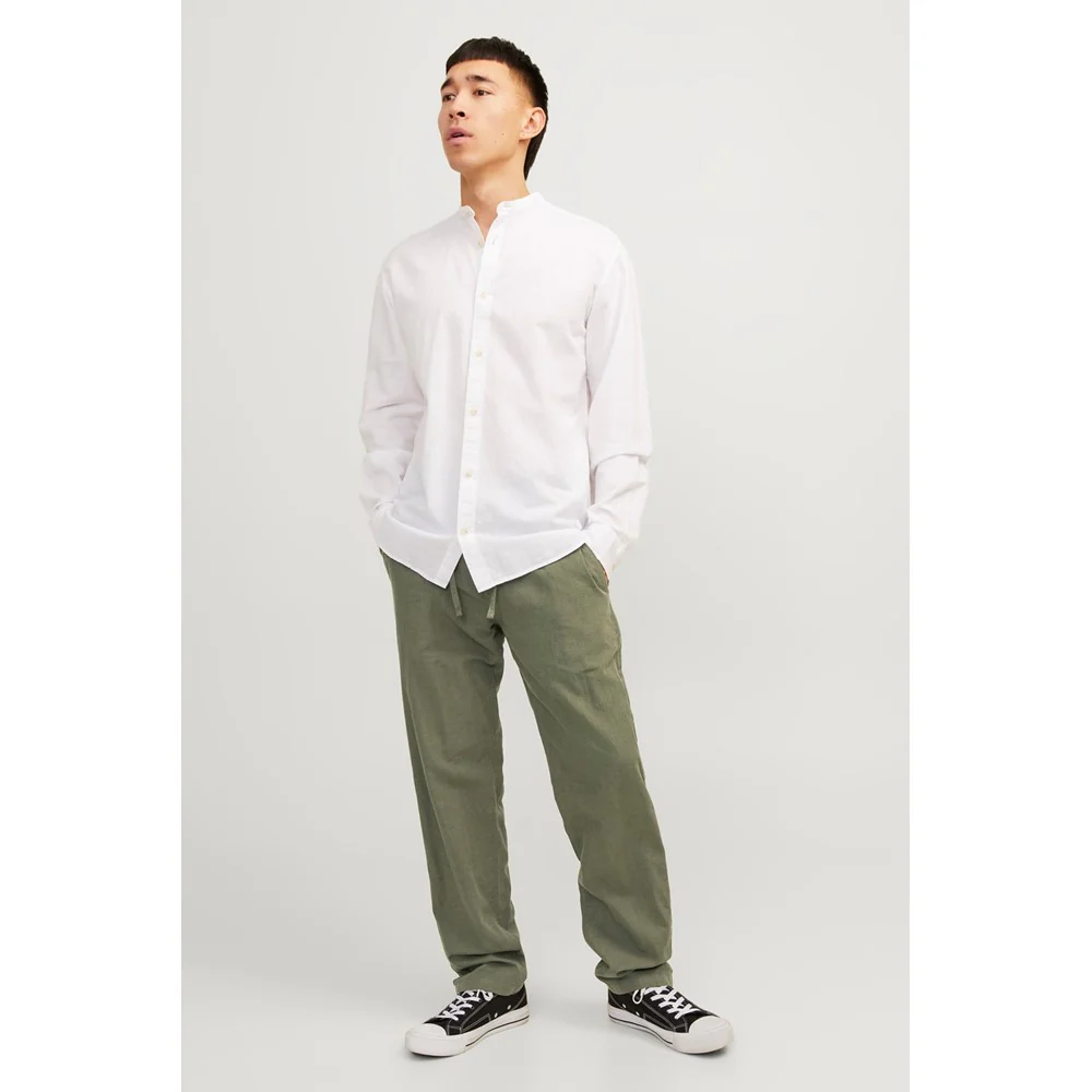 Jack & Jones Linen blend relaxed fit trousers