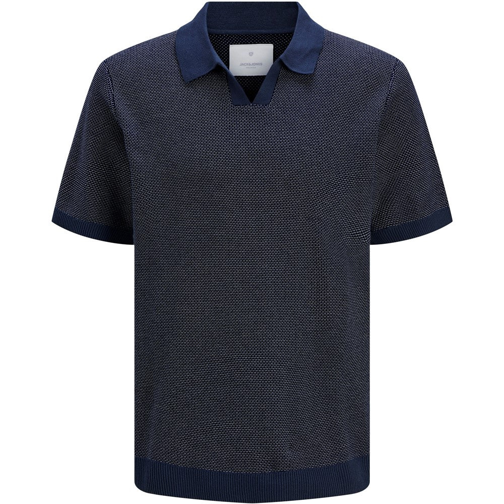 Jack & Jones Premium split neck knitted polo - Image 4