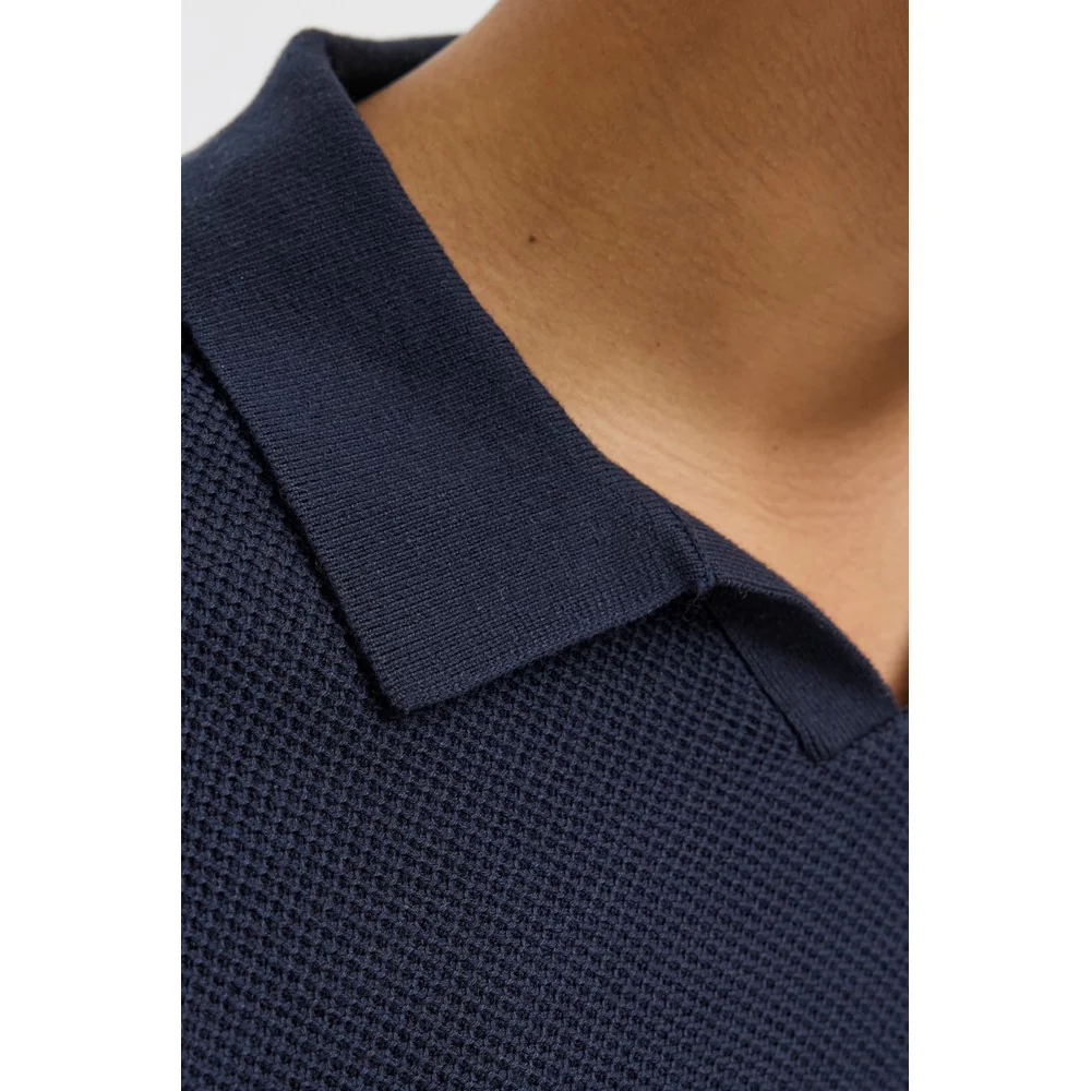 Jack & Jones Premium split neck knitted polo - Image 6