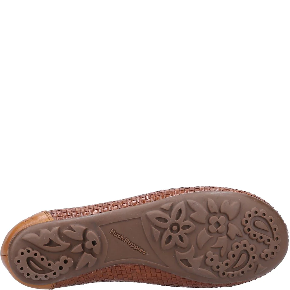 Hush Puppies Janelle Woven Ballerina - Image 3