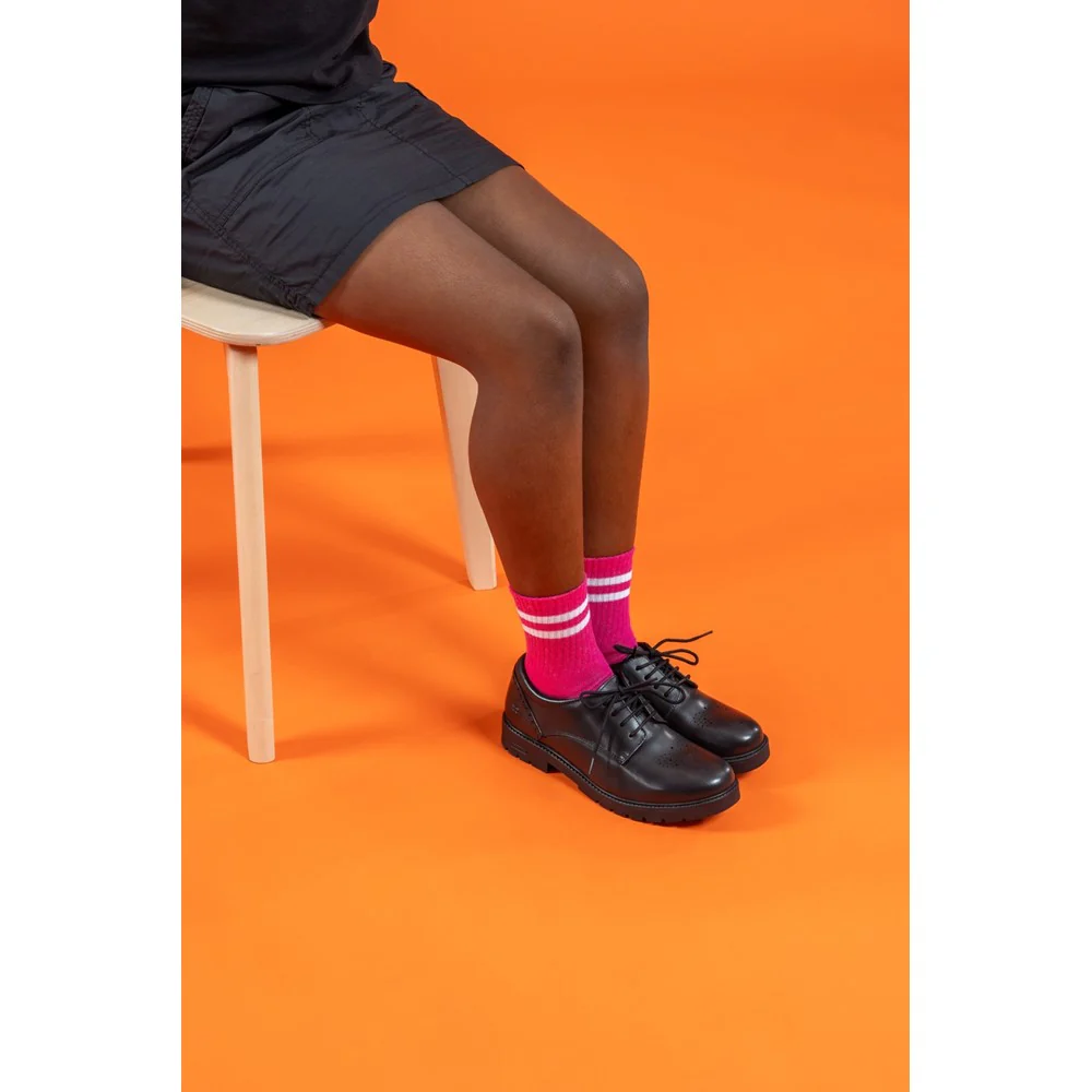 Hush Puppies Jayne Lace Up Senior School Shoes - Image 6