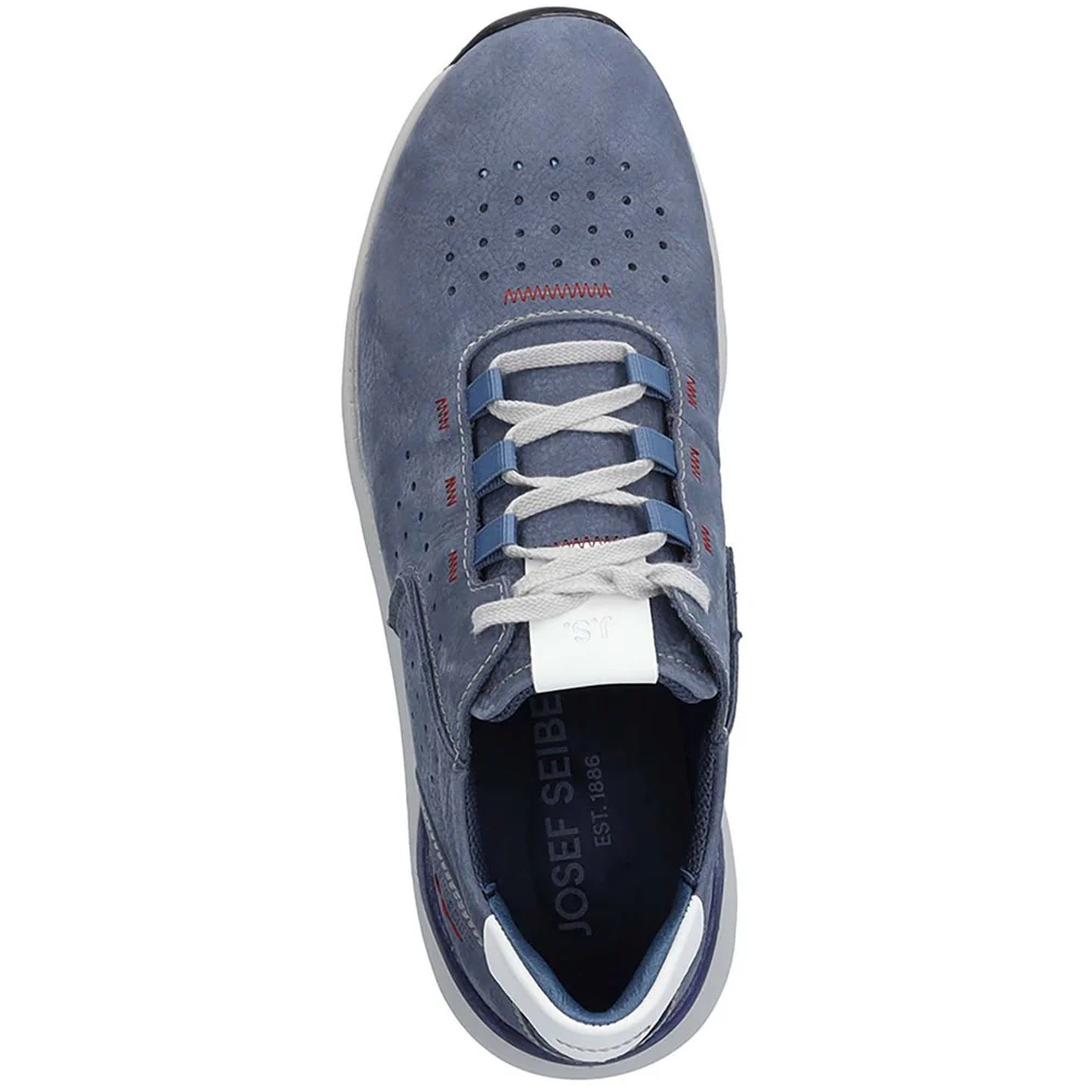 Josef Seibel Jeremiah leather lace up trainer - Image 4