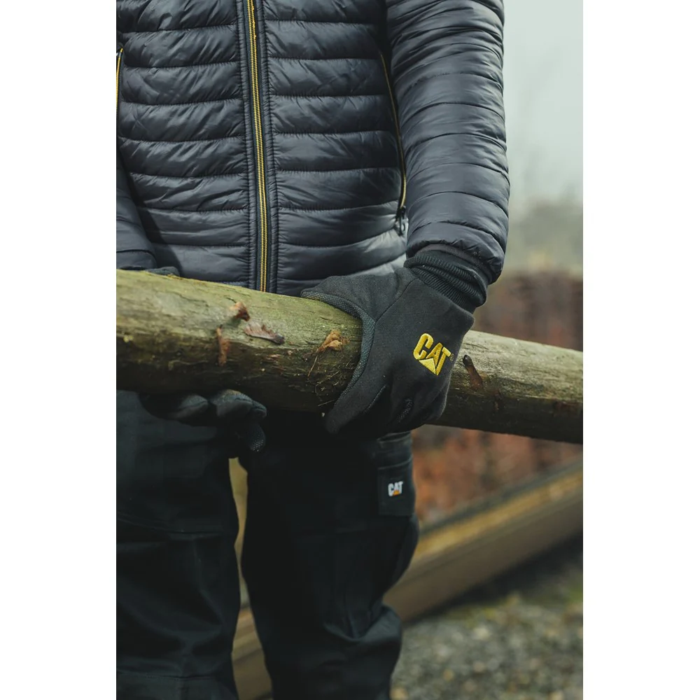 Caterpillar Jersey Dotted Gloves - Image 2