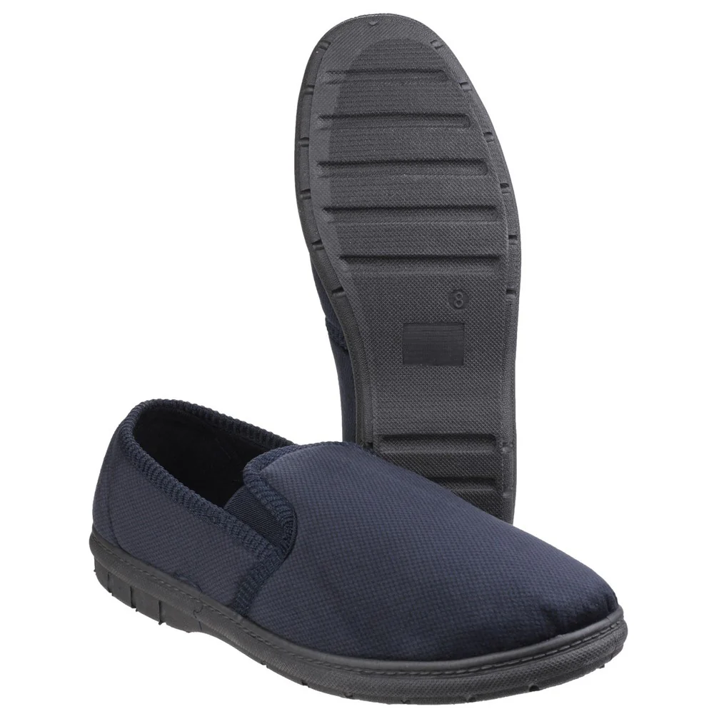 Fleet & Foster John Twin Gusset Memory Foam Slipper - Image 3