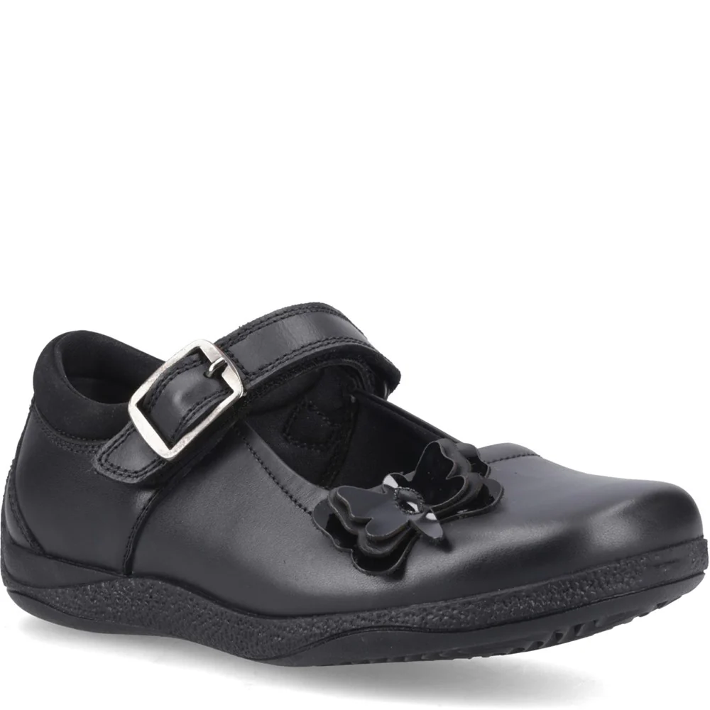 Hush Puppies Julie Ballerina Junior School Shoes