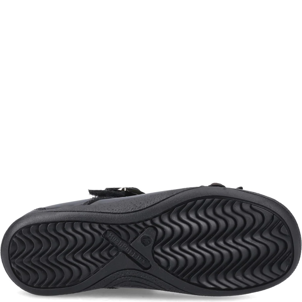 Hush Puppies Julie Ballerina Patent Junior School Shoes - Image 3
