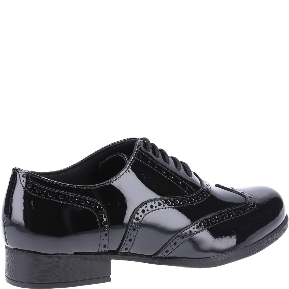 Hush Puppies Kada Patent Junior School Shoes - Image 2