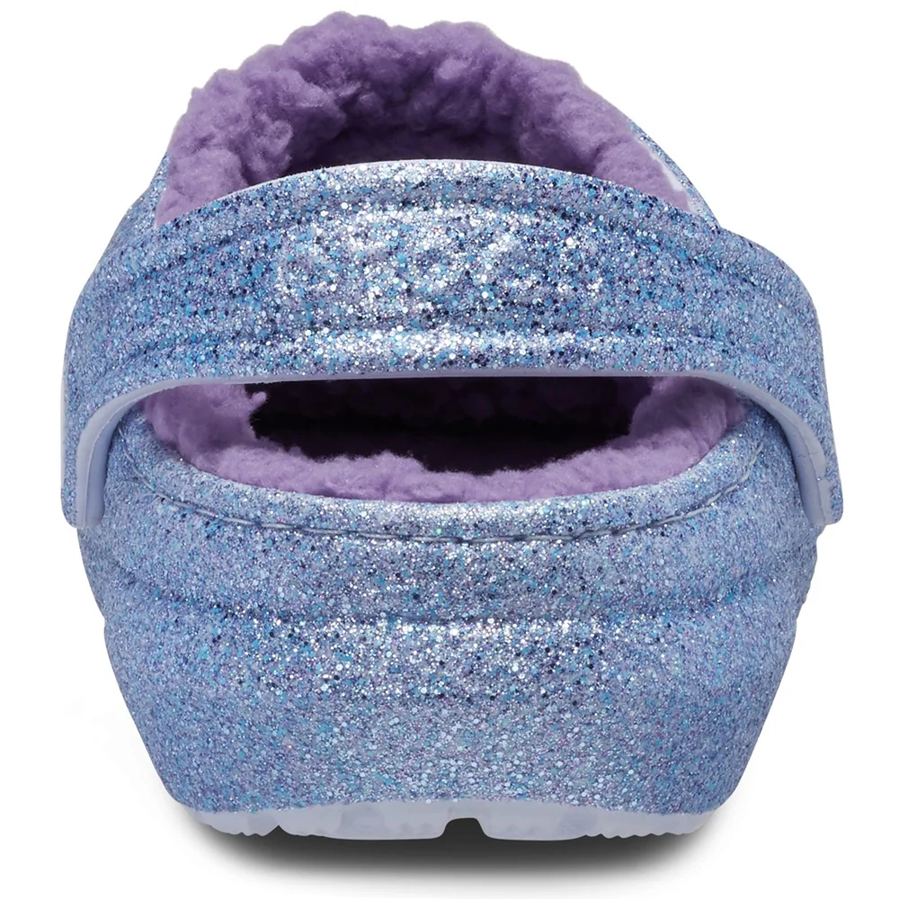 Crocs Kids Classic Glitter Lined Clog - Image 2