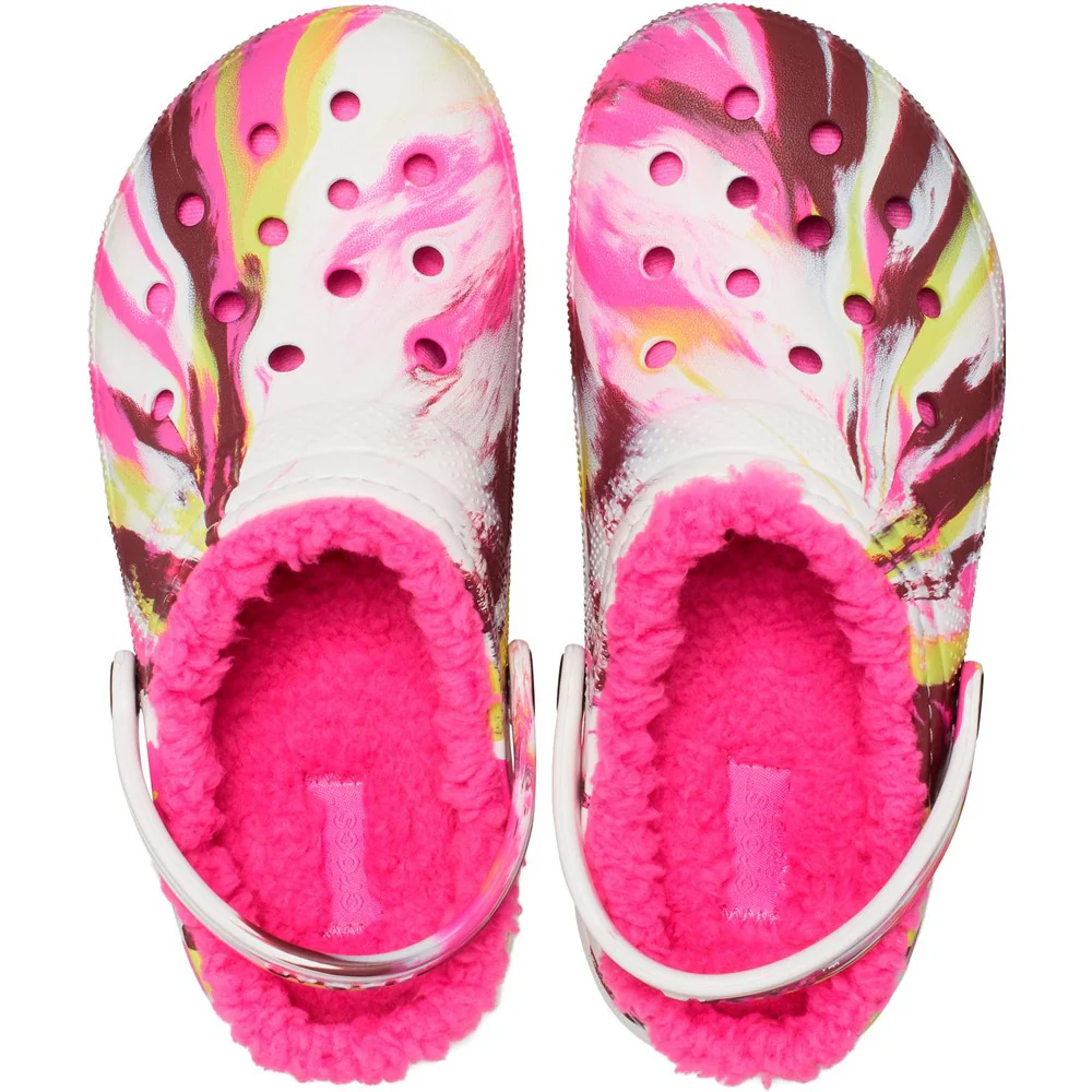 Crocs Kids Classic Lined Marbled Clog - Image 5