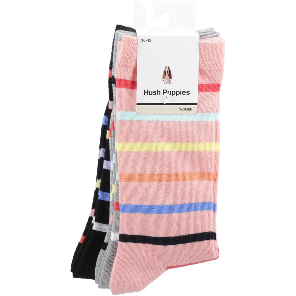 Hush Puppies Stripe 3 pack Socks - Image 6