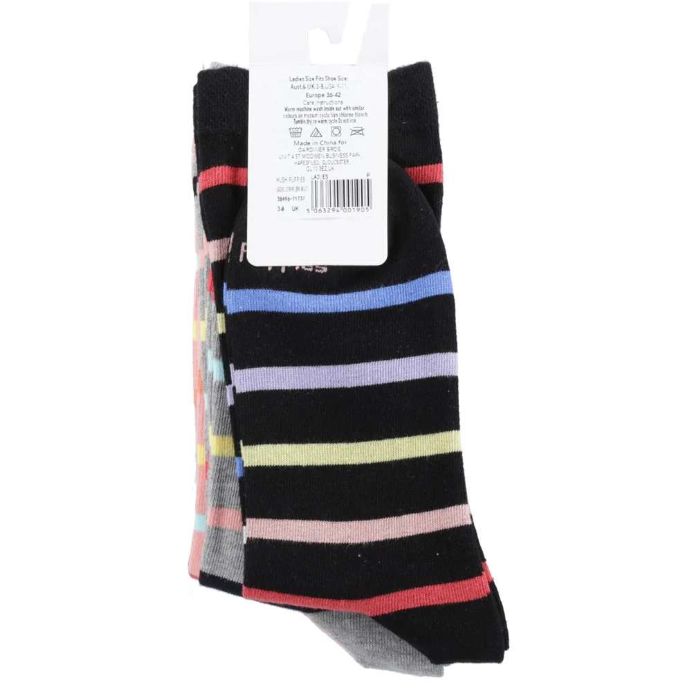 Hush Puppies Stripe 3 pack Socks - Image 7