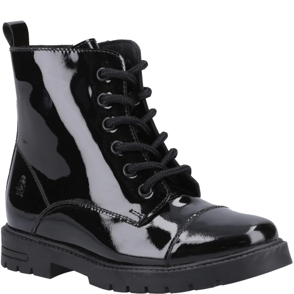 Hush Puppies Lauren Patent Junior School Shoes
