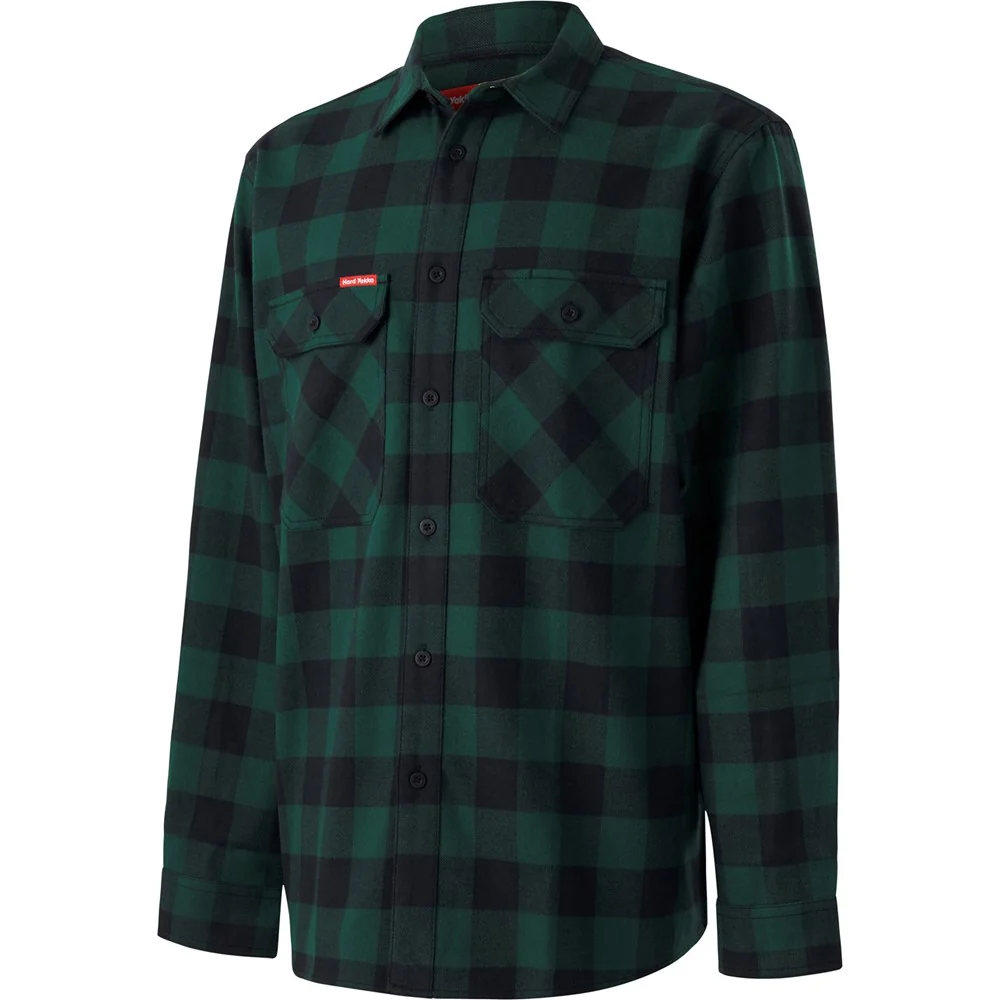 Hard Yakka Long Sleeve Check Flannel Shirt - Image 3