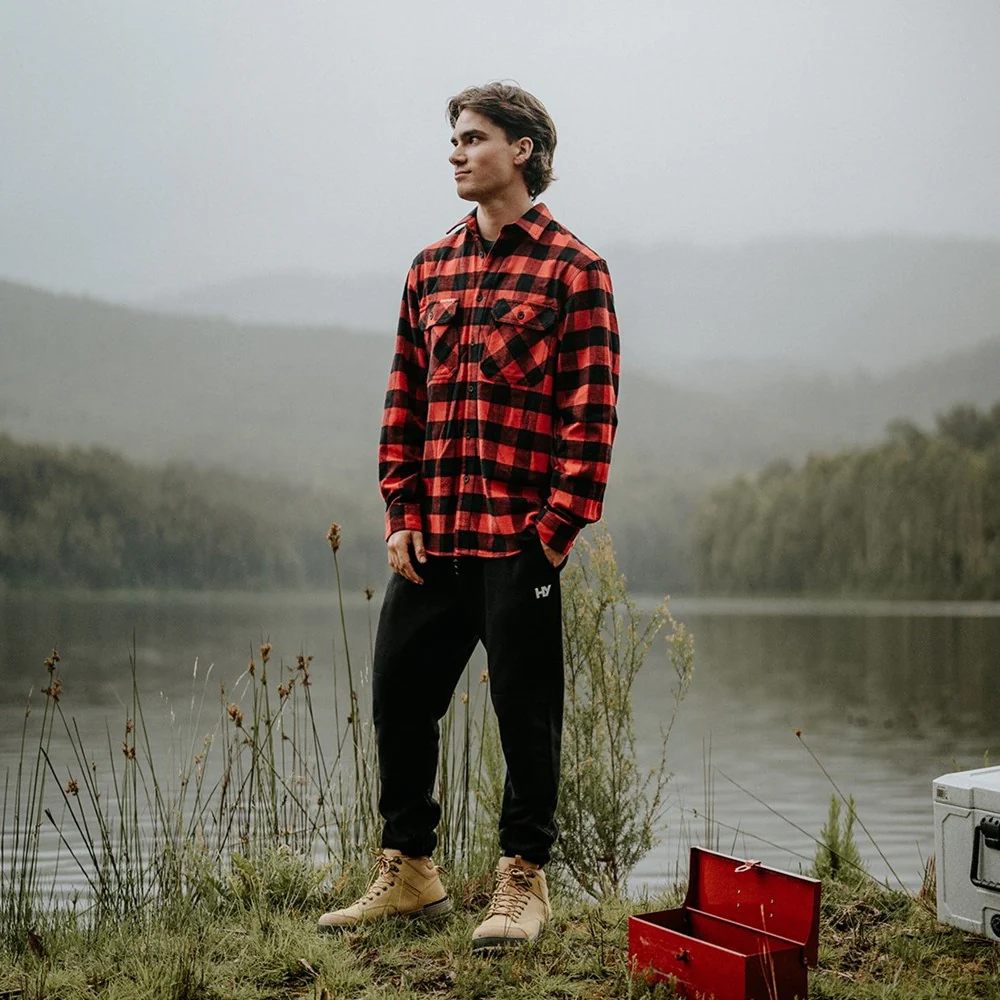 Hard Yakka Long Sleeve Check Flannel Shirt - Image 6