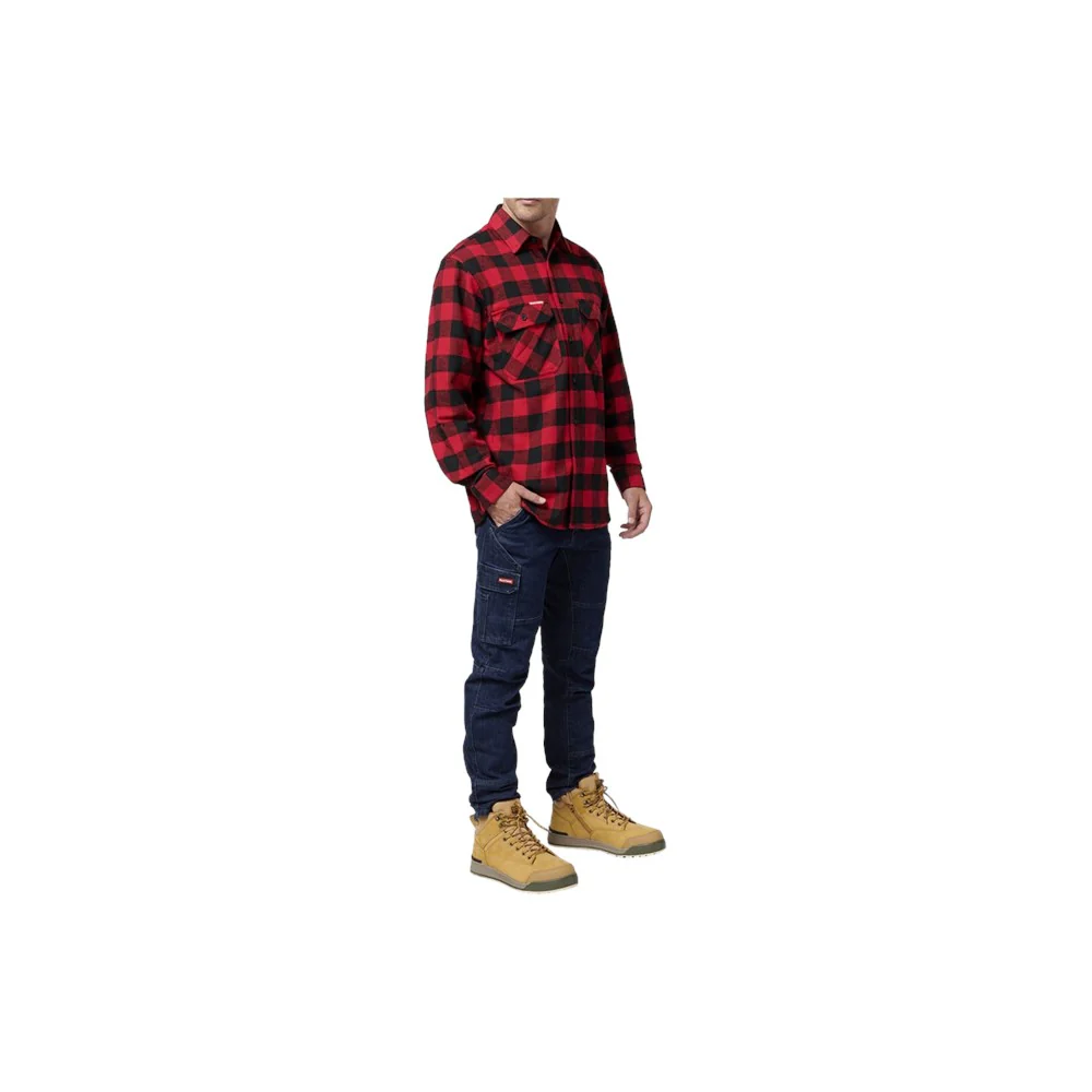 Hard Yakka Long Sleeve Check Flannel Shirt - Image 8